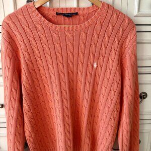 Women's XL Ralph Lauren Sport Cable Knit Sweater